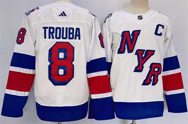 Men's New York Rangers #8 Jacob Trouba White 2024 Stadium Series Stitched Jersey,We sell and wholesale Men's New York Rangers #8 Jacob Trouba White 2024 Stadium Series Stitched Jersey on line form chian!